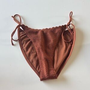 wild fable Rust Brown Crochet Tie-Side Bikini Bottoms